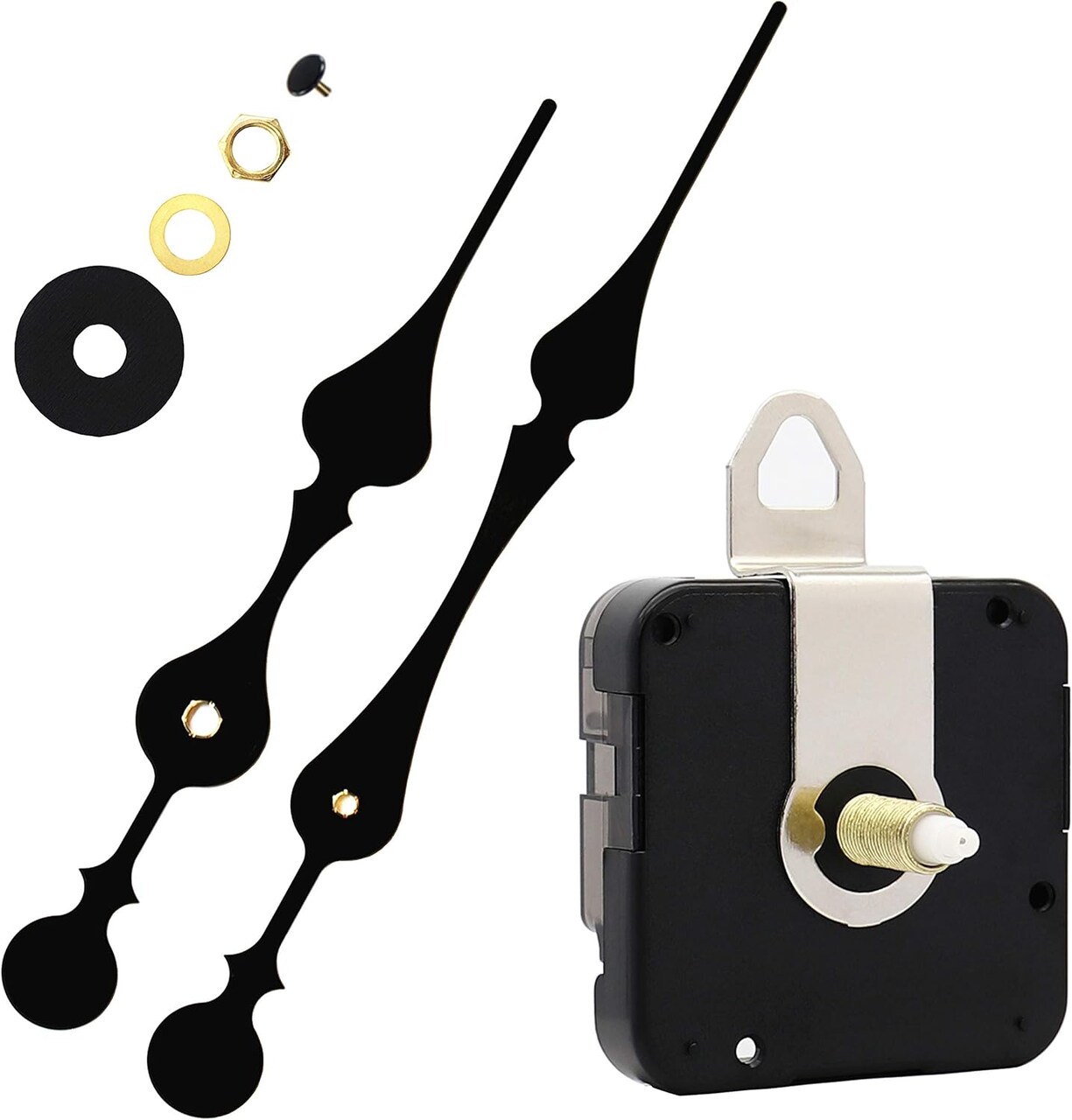 Youngtown 12888 Clock Movement – 23mm Shaft, 2 Spade Hands, Fits Dials up to 40cm (15.7").